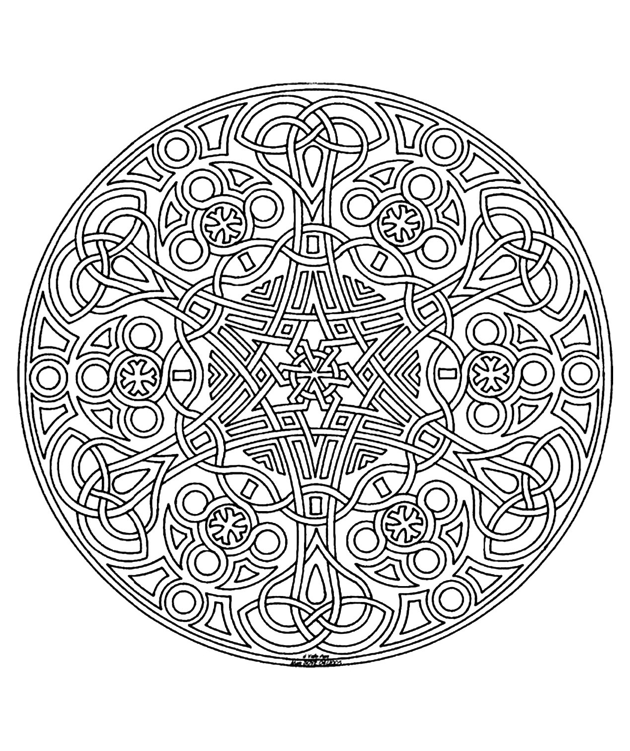 Zen & Anti-stress Mandalas : Mandala to color zen relax free - 7